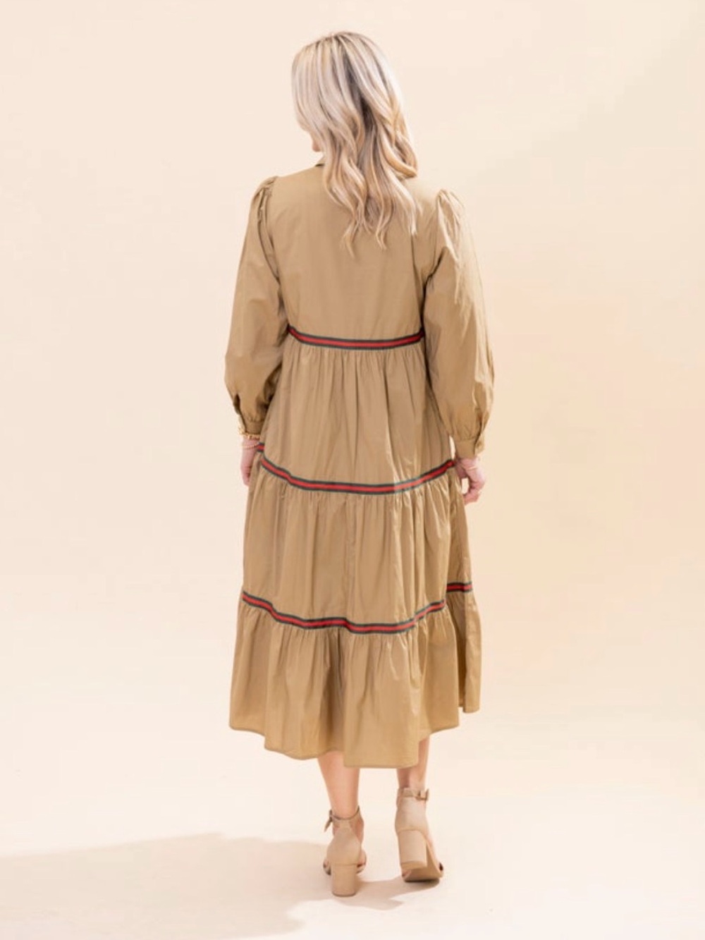 NEW Cotton Tiered Dress - Picture 4 of 6